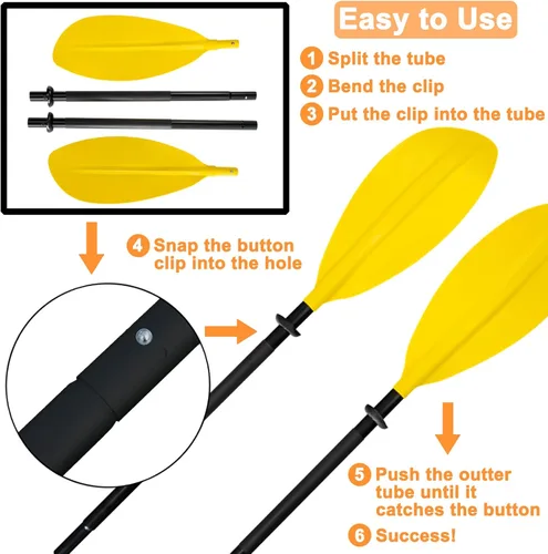 Miniatura 4 de 10 clips de resorte de remo de kayak de acero inoxidable, clip de resorte, clip de resorte de tubo de bloqueo para toldo de camping, tienda