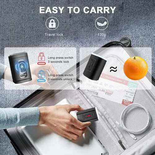 Miniatura 5 de Bomba portátil para bolsas de almacenamiento al vacío, bomba de vacío eléctrica de viaje para varias bolsas de sellado al vacío, bomba de aire