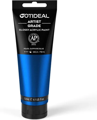 Miniatura 19 de GOTIDEAL - Pintura acrílica sienna tostado, tubos de 4.1 oz, no tóxicas, duradera, para pintor adulto o niño y para lienzo, madera, arcilla, tela
