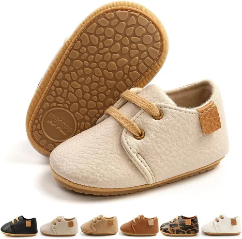 E-FAK Zapatos unisex para bebés, niños y niñas, antideslizantes, para recién nacidos, primeros pasos, zapatos de cuna