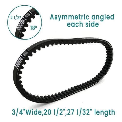 Miniatura 5 de QYMOTO KT196 Go Kart Belt 203589/5959 para correa de transmisión Coleman CK196-T, correas convertidoras de par serie 30 para Manco 5959, Comet