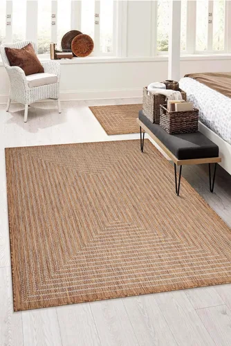 Miniatura 3 de Adiva Rugs Alfombra de área para interiores y exteriores, resistente a la intemperie, fácil de limpiar, resistente a las manchas para comedor, patio