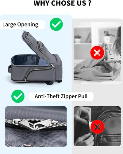 Miniatura 7 de Bolsa de gimnasio con compartimento para zapatos y soporte para esterilla de yoga y mochila para computadora portátil