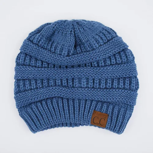 Miniatura 633 de C.C Trendy Warm Chunky Soft Stretch Cable Knit Beanie