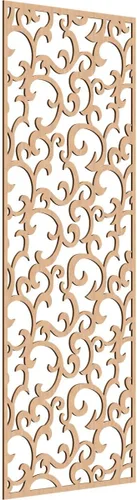 Miniatura 162 de Wheatland Paneles de pared decorativos de madera con calado, 9 3/8 pulgadas de ancho x 24 3/8 pulgadas de alto x 1/4 de alto, nogal
