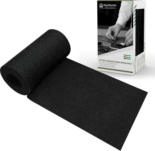 Miniatura 44 de KING MOUNTAIN Parche de lona para planchar, 3"×60", parche de reparación de tela de algodón 100% impermeable, utilizado para varios sofás, tiendas