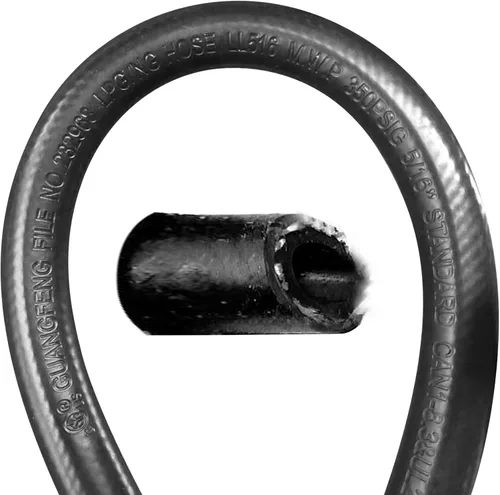 Miniatura 3 de Manguera de alta presión de 5 pies, manguera de extensión NPT macho de 1/4 pulgadas a hembra de 1/4 pulgadas, manguera de goma flexible de 5/16