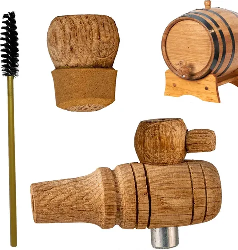 Thousand Oaks Barrel Co. - Juego de repuesto de espita y bollo de madera para barriles de envejecimiento de roble de 10 litros y 20 litros (2.5 y 5