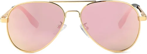 Miniatura 19 de Gafas de sol polarizadas de aviador pequeñas para niñas y niños de 4 a 16 años