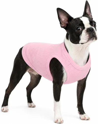 Miniatura 13 de Lovelonglong Ropa para mascotas de verano 2019, ropa para perro, camisetas en blanco, camisetas acanaladas, chalecos de hilo superior para perros