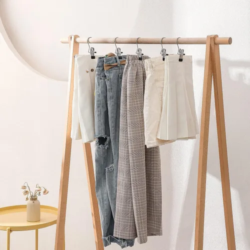 Miniatura 7 de Paquete de 100 ganchos organizadores de leggings para armario, soporte para botas, clips para colgar, perchas multifuncionales portátiles de un solo