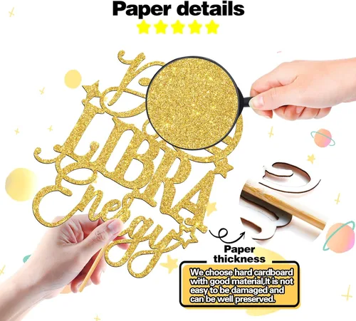Miniatura 6 de Big Virgo Energy Cake Topper, feliz cumpleaños Virgo en agosto/septiembre, temporada de Virgo, 12 artículos de decoración de fiesta de cumpleaños