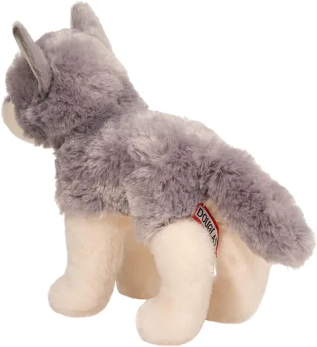 Miniatura 3 de Douglas Cuddle Toys, Lobo gris de peluche de 8 pulgadas