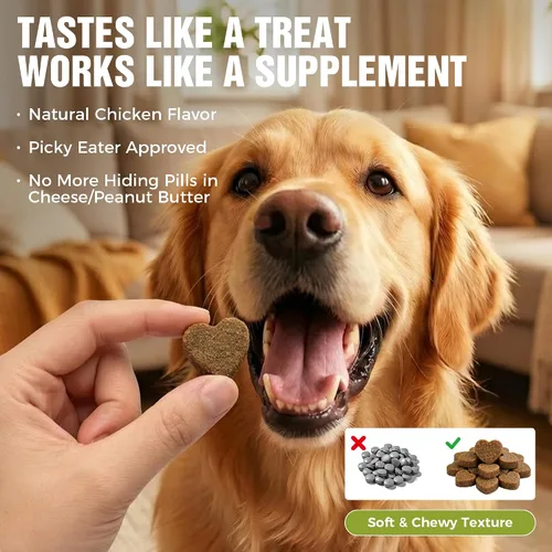 Miniatura 6 de Probióticos para perros: 2 mil millones de UFC masticables para la salud intestinal y digestiva, alivia la diarrea, los gases y las heces sueltas, 6