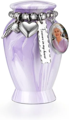 Miniatura 40 de Dletay Urnas pequeñas para cenizas humanas, recuerdo de 2.85 pulgadas, mini urna de cremación conmemorativa para mujeres y hombres, urnas funerarias
