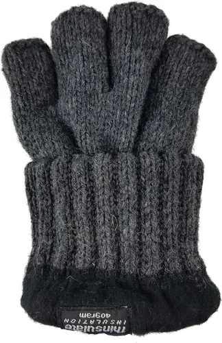 Miniatura 12 de BRUCERIVER Guantes de lana de punto con forro Thinsulate para hombre