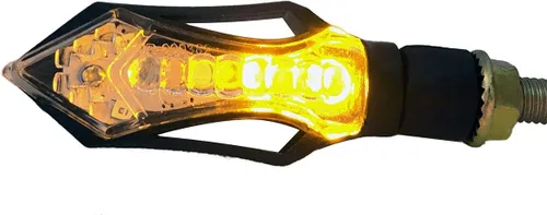 Miniatura 2 de Black Sequential Turn Signals LED Turn Signals Blinkers Indicators Compatible for 2018 Kawasaki Ninja H2R