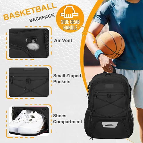 Miniatura 3 de Goloni Soccer Backpack,Basketball Backpack with Ball Compartment & Shoe Compartment,Backpack for Basketball,Soccer