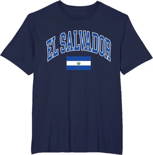 Miniatura 7 de Camiseta con estampado de bandera de El Salvador