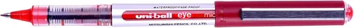 Miniatura 7 de uni-ball UB-150 Eye Micro Rollerball, tinta roja Uni Super Ink, punta de 0.020 in, caja de 12 Rojo