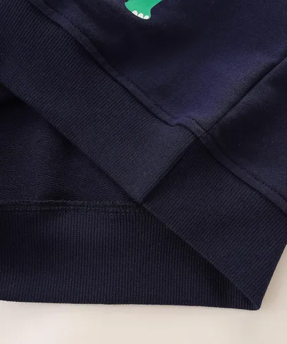 Miniatura 6 de Bumeex Sudadera de algodón con cuello redondo para niño pequeño 2-7T