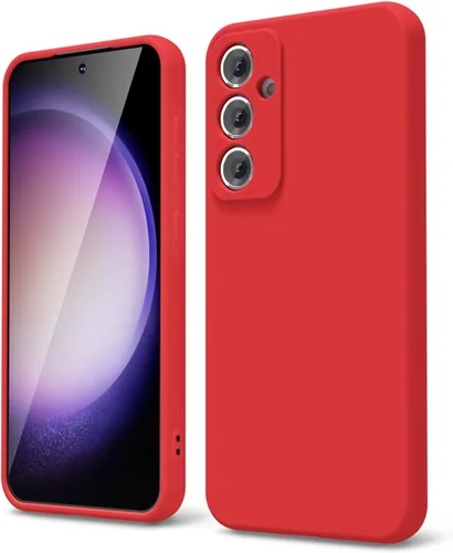 Miniatura 180 de oakxco Funda para teléfono Samsung Galaxy S21 Ultra con agarre de silicona líquida, bonita funda delgada y delgada de goma suave de TPU lisa