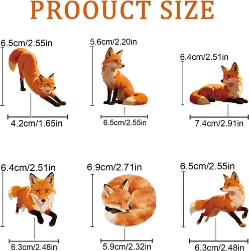 Miniatura 3 de 48 Pcs Fox Cupcake Toppers - Woodland Animal Cake Picks for Woodland Animal-Themed Baby Shower Birthday Party Table Decorations Supplies