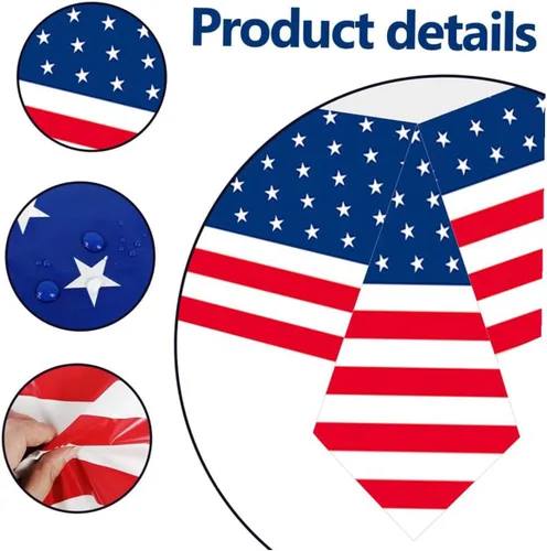 Miniatura 8 de Disposable Independence Day Tablecloth for Buffet Parties Patriotic Theme Party Table Cover and Use Kitchen Table Decoration