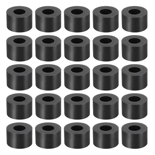 Miniatura 20 de YOKIVE 300 Pcs Black Round Spacer, Not Threaded Washers with High Insulation Effect, Keep Height Consistent, Great for M3 Screws (ABS, 3.2mmx7mmx2mm)