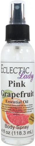 Eclectic Lady Spray corporal de pomelo rosa, doble fuerza, 4 onzas, espray corporal para mujeres con fragancia limpia, ligera y suave, colonia con