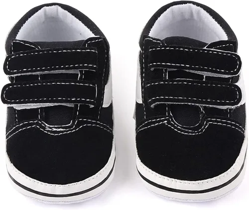 Miniatura 4 de haozaye Zapatos para bebés niños y niñas, suela de goma antideslizante, alta calidad, piel sintética, para primeros pasos, para cuna, recién