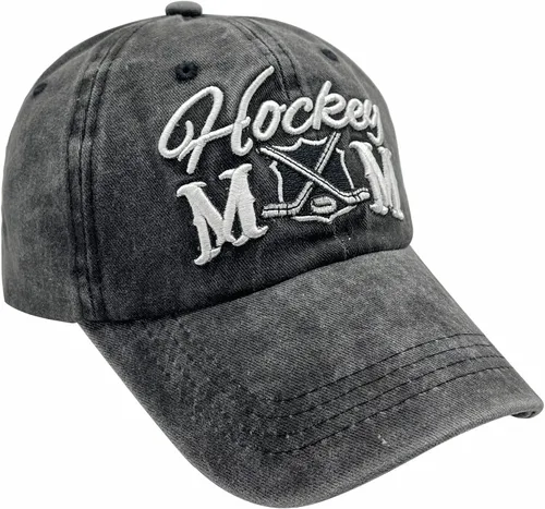 Miniatura 2 de Waldeal Gorra de béisbol ajustable para mujer con bordado para mamá de hockey