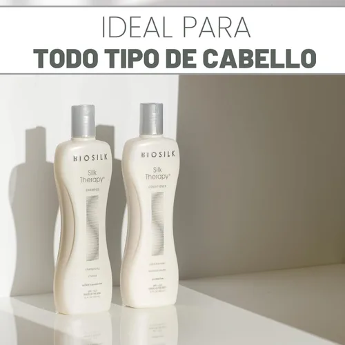 Miniatura 6 de BioSilk Silk Therapy Duo Set Champú y Acondicionador, Cuidado Capilar de Limpieza Suave Para un Brillo Increíble, Sin Sulfatos, Parabenos y Libre