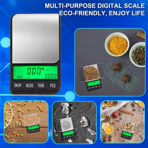 Miniatura 6 de American Weigh Scales Báscula digital de bolsillo serie AC 42.33 oz x 0.00 oz Alta precisión 0.00 oz precisión Mini Gram Escala para cocina
