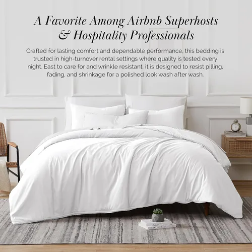 Miniatura 6 de Southshore Fine Living, Inc. Juego de funda de edredón tamaño extra grande individual/XL, ropa de cama de microfibra cepillada premium de fácil