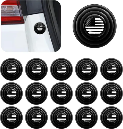 Amortiguadores de goma anticolisión de 1.1 pulgadas para puerta de automóvil, 16 unidades de amortiguadores de goma anticolisión, evitan el