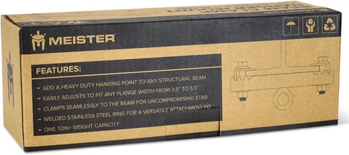 Miniatura 6 de Meister Beam Clamp Hanger Mount for Boxing & MMA Heavy Bags, Suspension Straps & Ceiling Fixtures