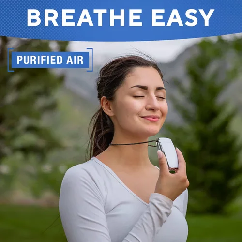 Miniatura 6 de AirTamer Purificador de aire personal recargable A320W, rendimiento probado, probado contra virus y contaminantes*, blanco con estuche de viaje