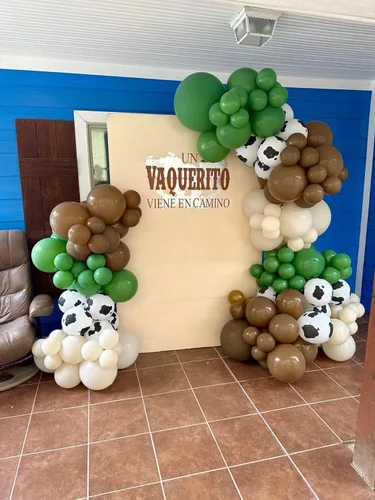 Miniatura 4 de Globos color beige, 150 unidades de diferentes tamaños, paquete de globos de 18 pulgadas, 12 pulgadas, 10 pulgadas, 5 pulgadas, color marfil crema
