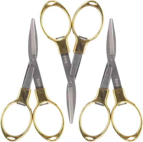 Miniatura 33 de JubileeYarn - Tijeras plegables de metal, oro rosa, 1 tijera