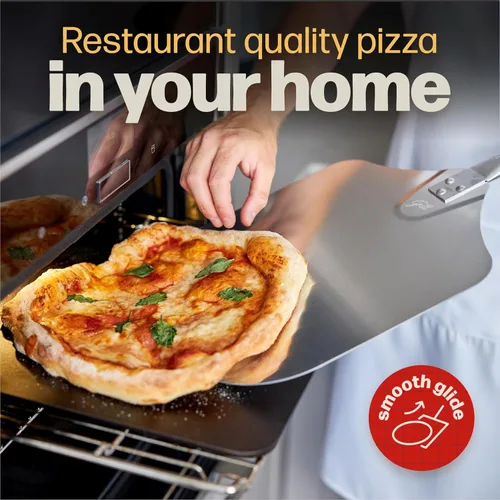 Miniatura 5 de Pizza Steel PRO de Hans Grill Hoja cuadrada para hornear de metal conductivo XL (1/4 de pulgada de grosor) para cocinar pizzas en horno