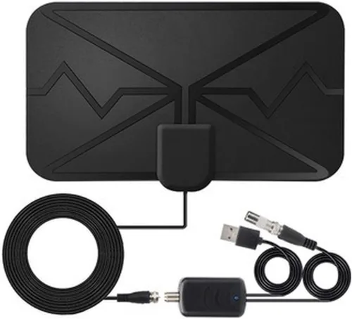 Miniatura 12 de Antena de TV digital HD mejorada 2025 para interiores para Smart TV, amplificador de largo alcance de más de 980 millas, amplificador de señal de TV