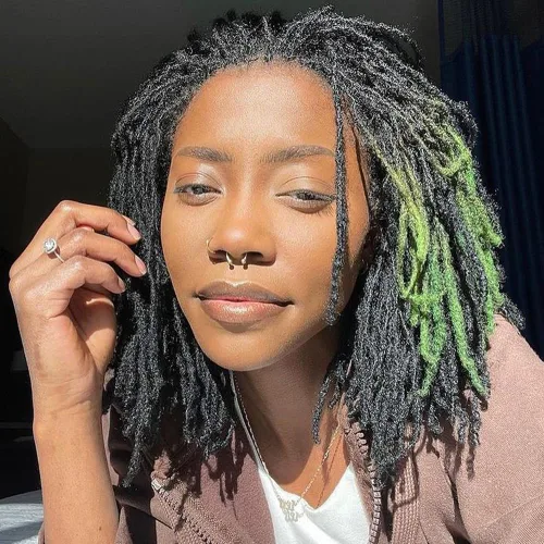 Miniatura 15 de Extensiones de cabello humano con 10 hebras de 6 pulgadas, 100 % hechas a mano, extensiones permanentes de rastas para mujeres y hombres, se pueden