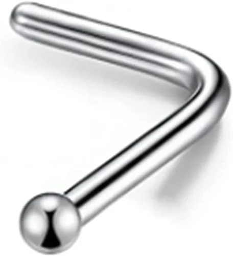 Miniatura 2 de 1mm Ball Nose Stud Sterling Silver Tiny Super Small Nose Piercing 0.6mm Pin Thickness Silver Dainty Nose Jewelry