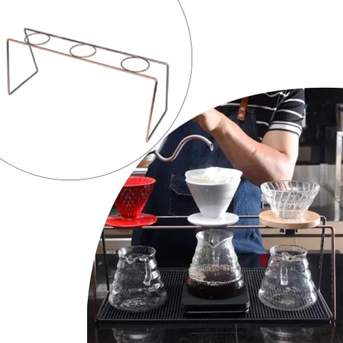 Miniatura 2 de Soporte para gotero de café con múltiples orificios para el hogar, soporte para taza de filtro de café, soporte de taza de goteo para herramientas