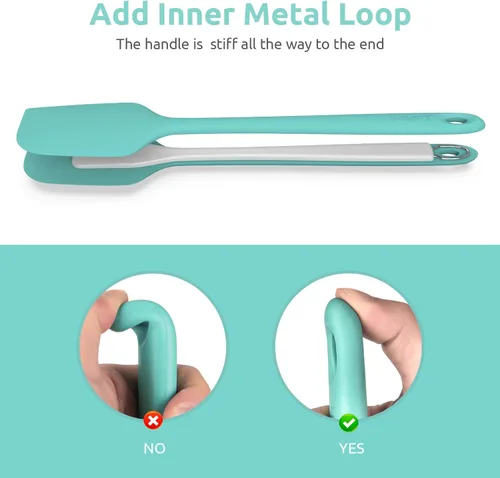 Miniatura 8 de Espátula de silicona extra grande de 14 pulgadas: U-Taste resistente al calor de 600ºF, flexible, para mezclar, remover, cocinar, raspar, hornear