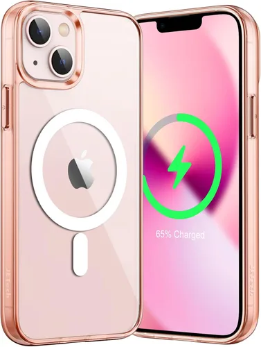 Miniatura 13 de JETech Funda magnética para iPhone 13 Pro Max de 6.7 pulgadas, compatible con carga inalámbrica MagSafe, a prueba de golpes, parte trasera Negro
