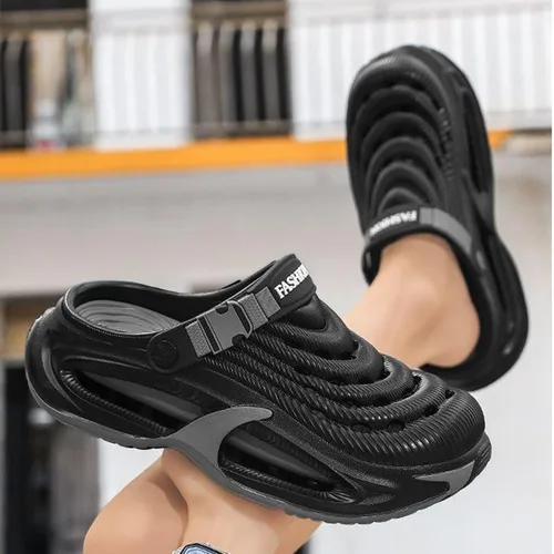 Miniatura 5 de ASHALI Zuecos unisex para jardín y playa con soporte de arco, zapatos impermeables para hombres y mujeres, sandalias ligeras y cómodas