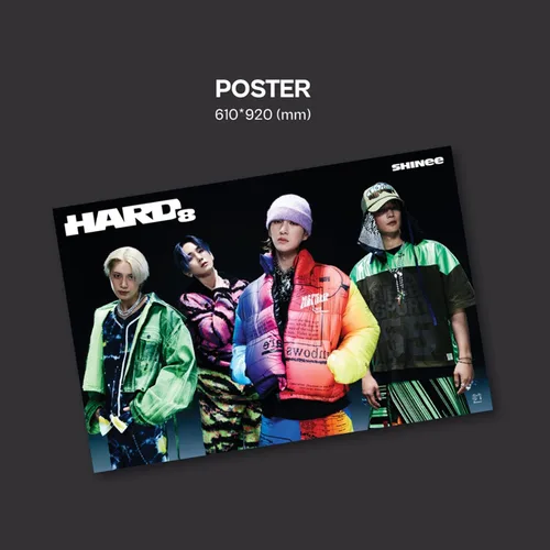 Miniatura 4 de SHINEE - 8th Album [Hard] (DREAMER Ver.) Cover + CD-R + Photo Book + Photo Card + Bromide + Poster + 4 Hologram Photocards