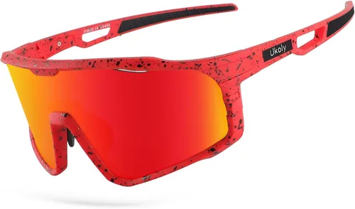 Miniatura 16 de Ukoly Gafas de sol para ciclismo, correr, béisbol, pesca y golf para hombres y mujeres, gafas de sol deportivas con lente HD UV400 de 620